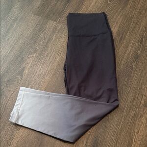 Aerie Charcoal and Black Capri Leggings